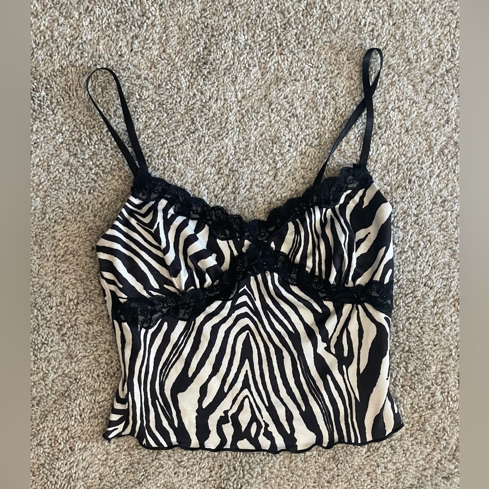 Zebra print top
